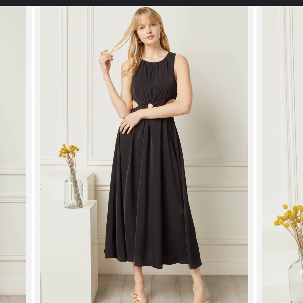Black cutout dress